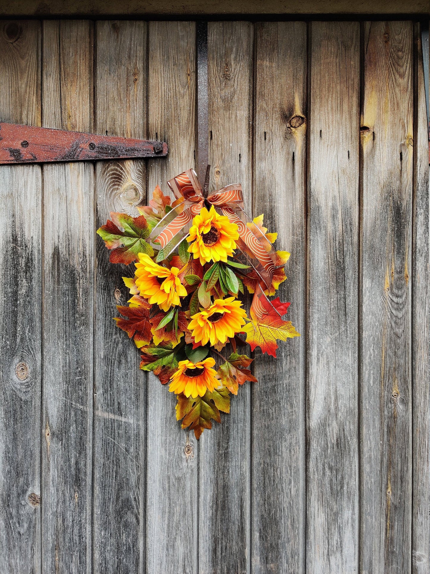 Autumn Sunflower Swag