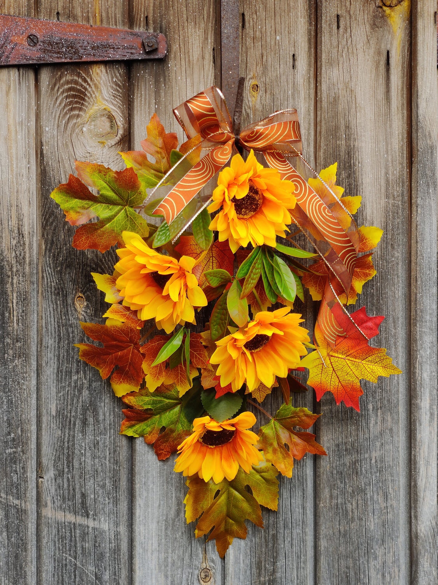 Autumn Sunflower Swag