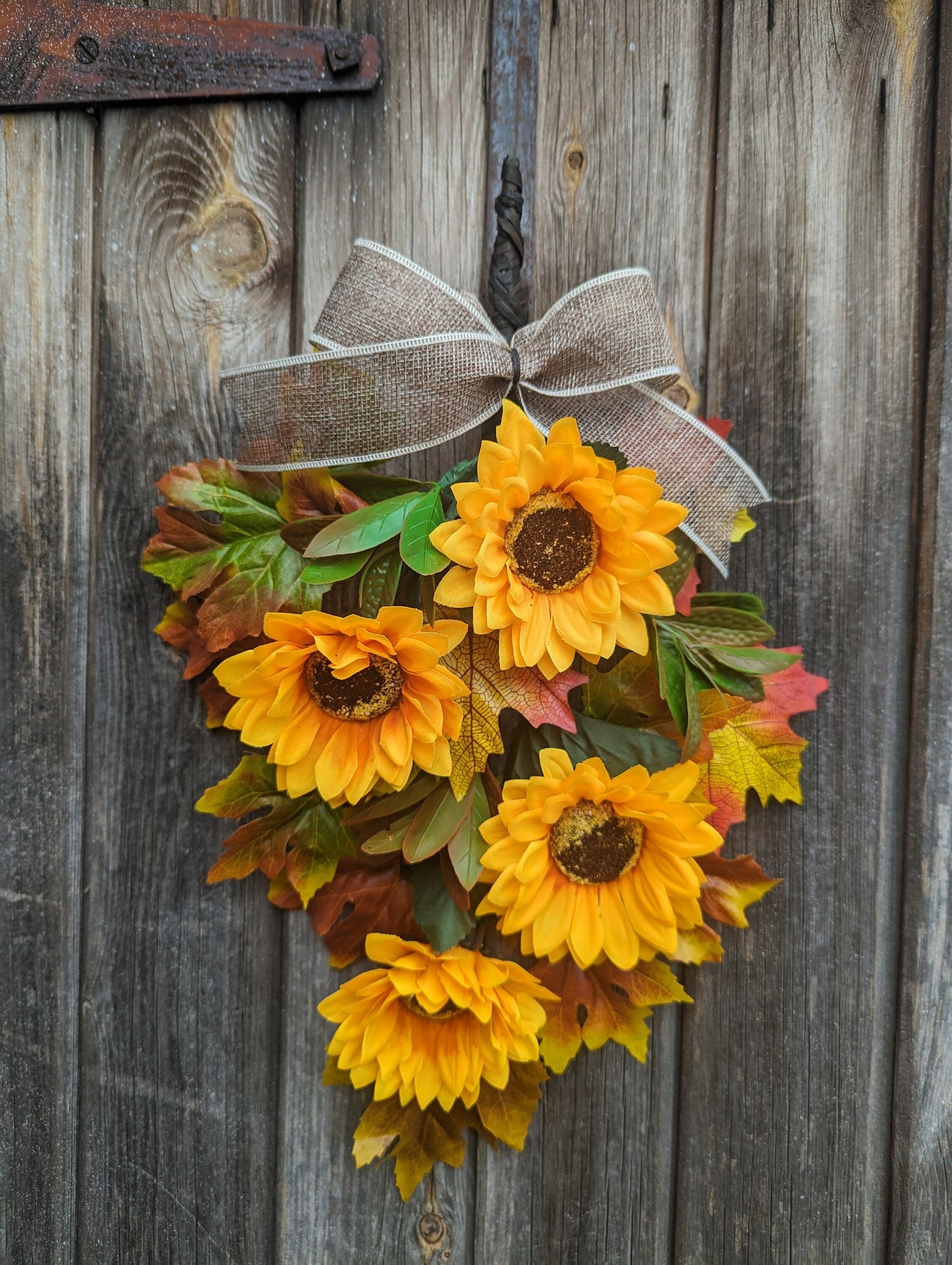 Autumn Sunflower Swag