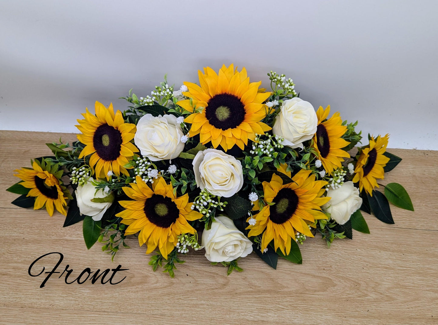 Ivory Rose & Sunflower Top Table Arrangement