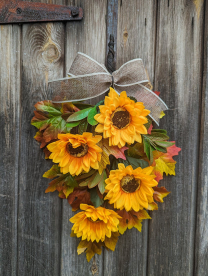Autumn Sunflower Swag