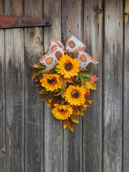 Autumn Sunflower Swag