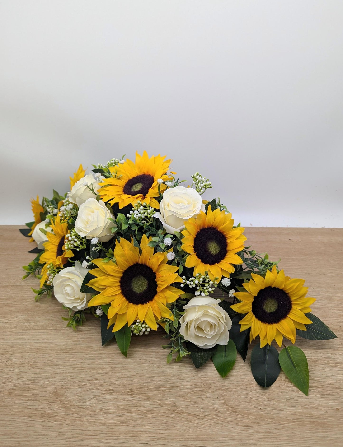 Ivory Rose & Sunflower Top Table Arrangement