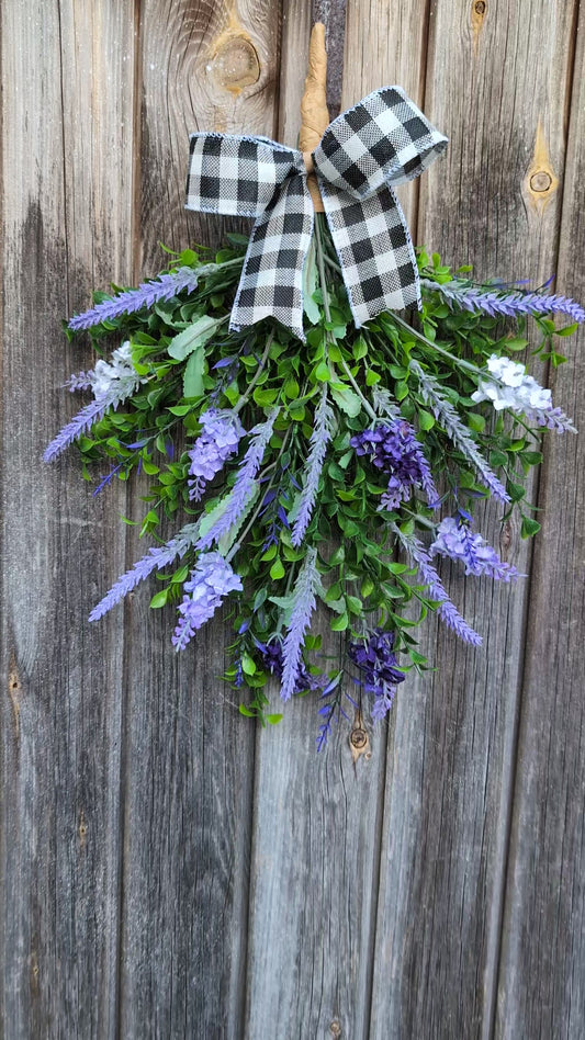 Artificial Lavender Swag