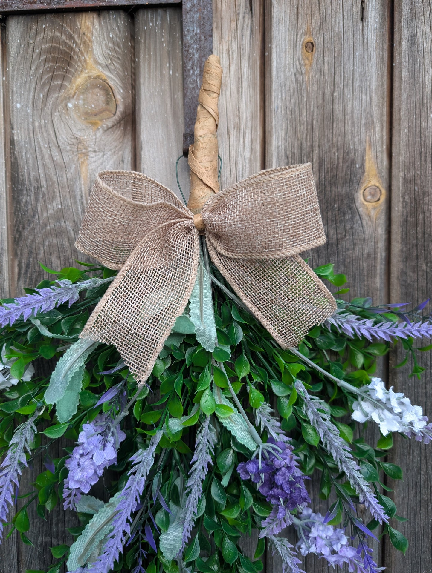 Artificial Lavender Swag