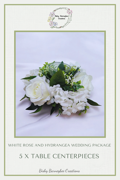 White Rose & Hydrangea Wedding Package