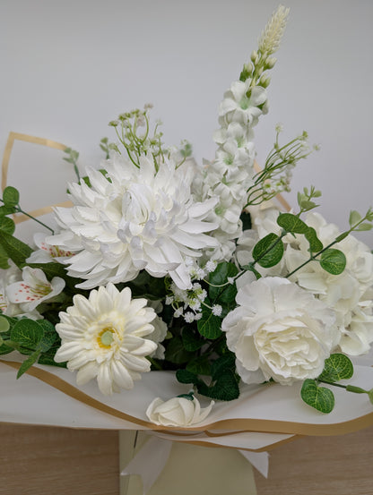 White Artificial Flower Bouquet