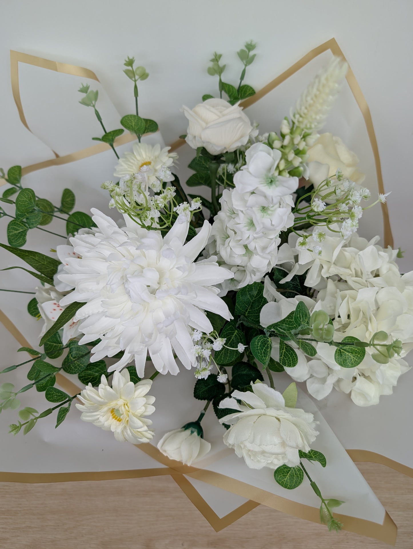 White Artificial Flower Bouquet