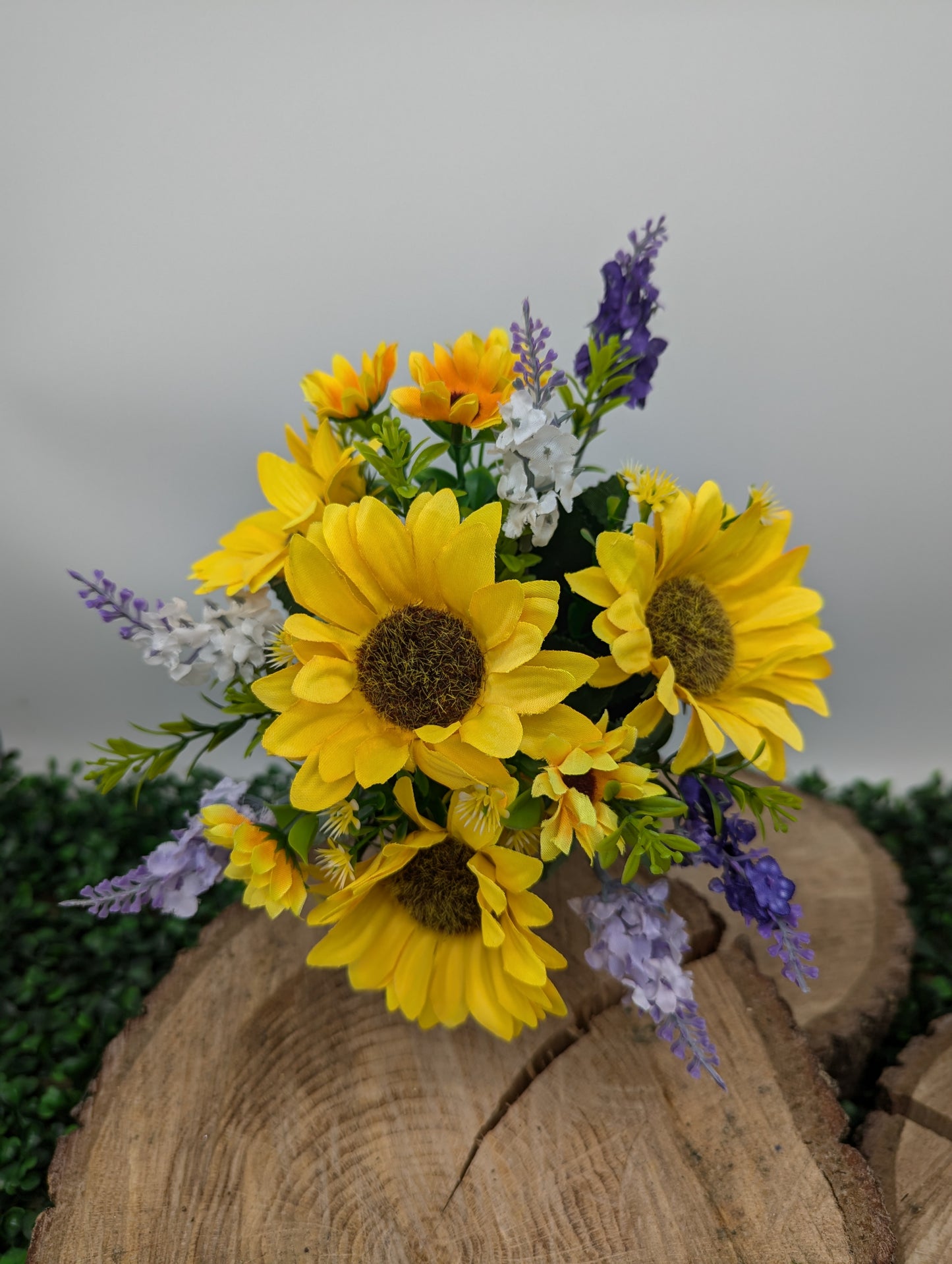 Sunflower and Lavender Vase Spike