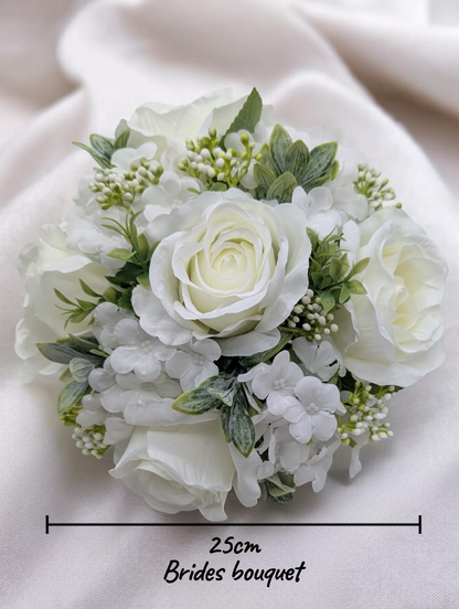White Rose & Hydrangea Wedding Package