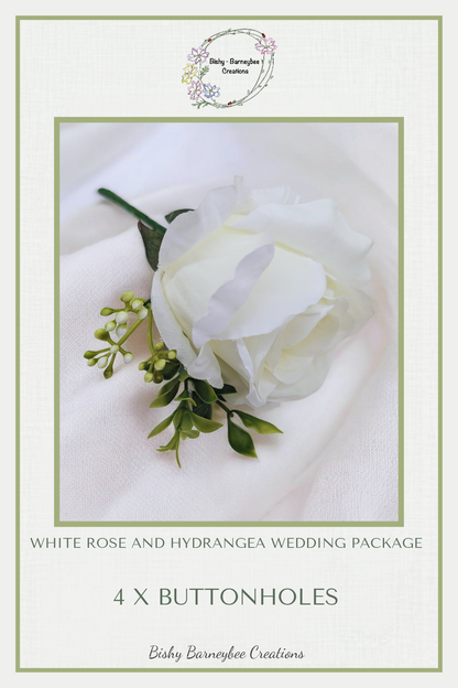 White Rose & Hydrangea Wedding Package