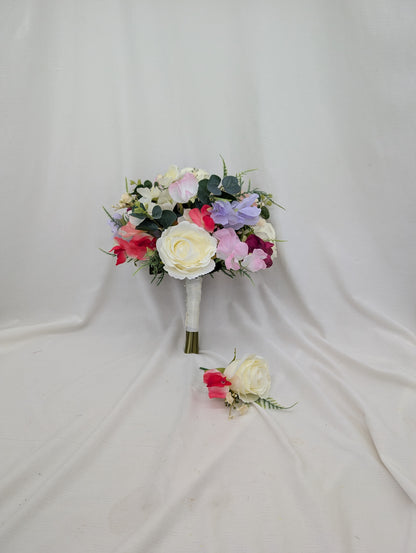 Sweet Pea Bouquet Wedding Flowers