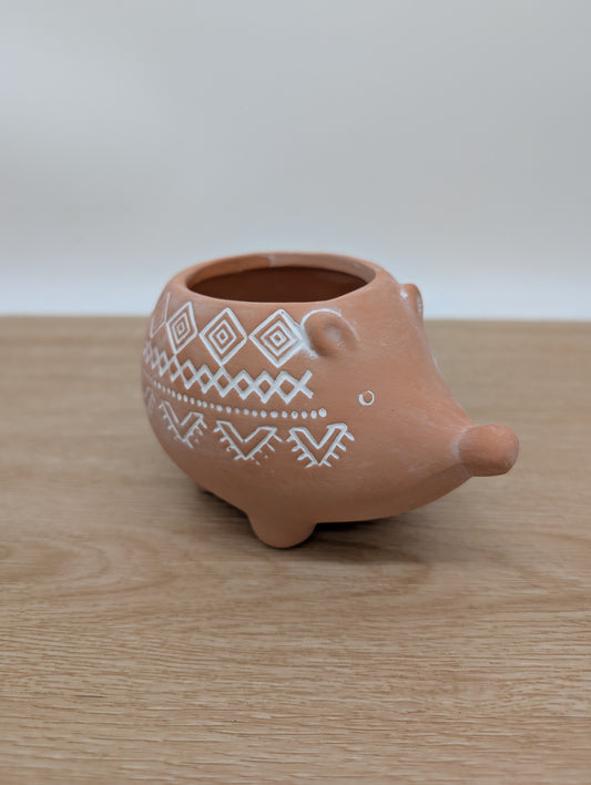Sass and Belle Hedgehog Terracotta planter