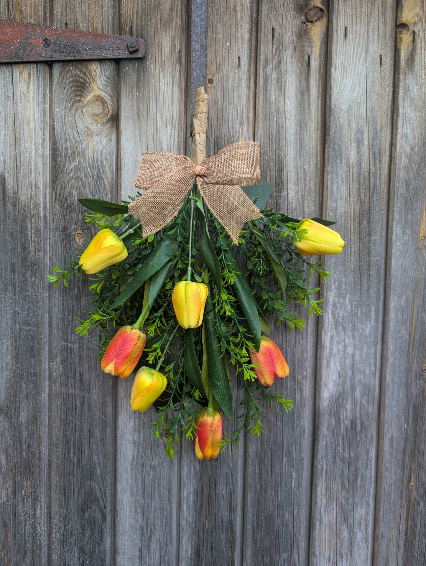 Yellow and Orange Tulip Swag