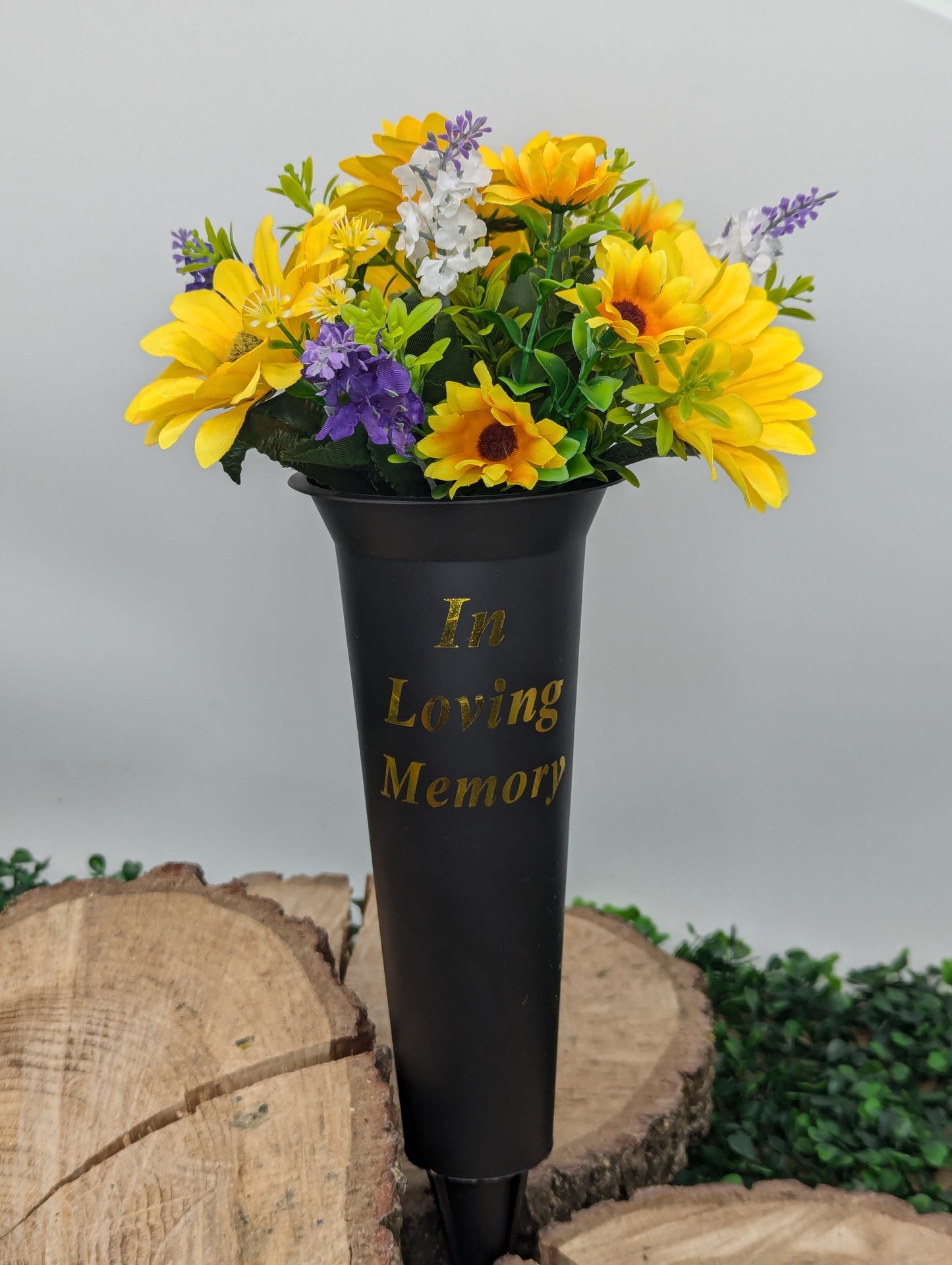 Sunflower and Lavender Vase Spike