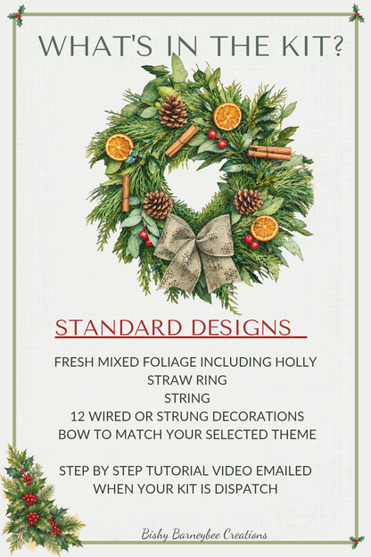 Pre-order Natural Fresh Foliage Wreath Kit