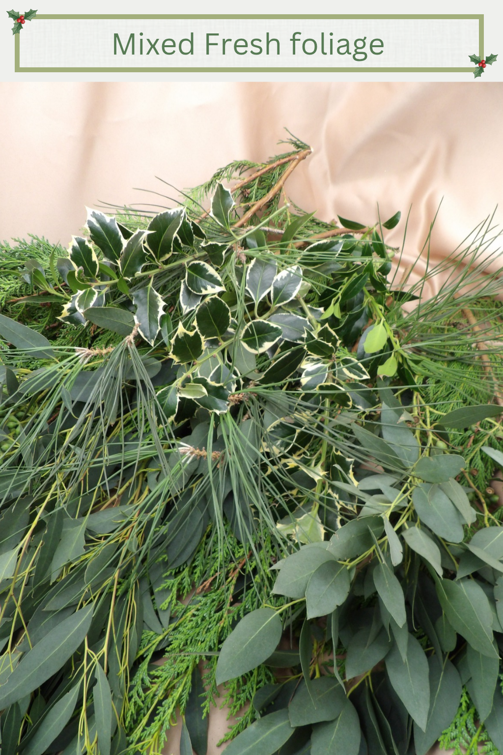 Pre-order Natural Fresh Foliage Wreath Kit