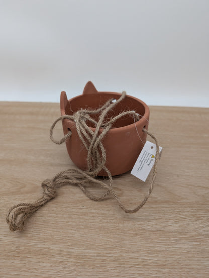 Sass and Belle Cat whiskers terracotta Hanging planter