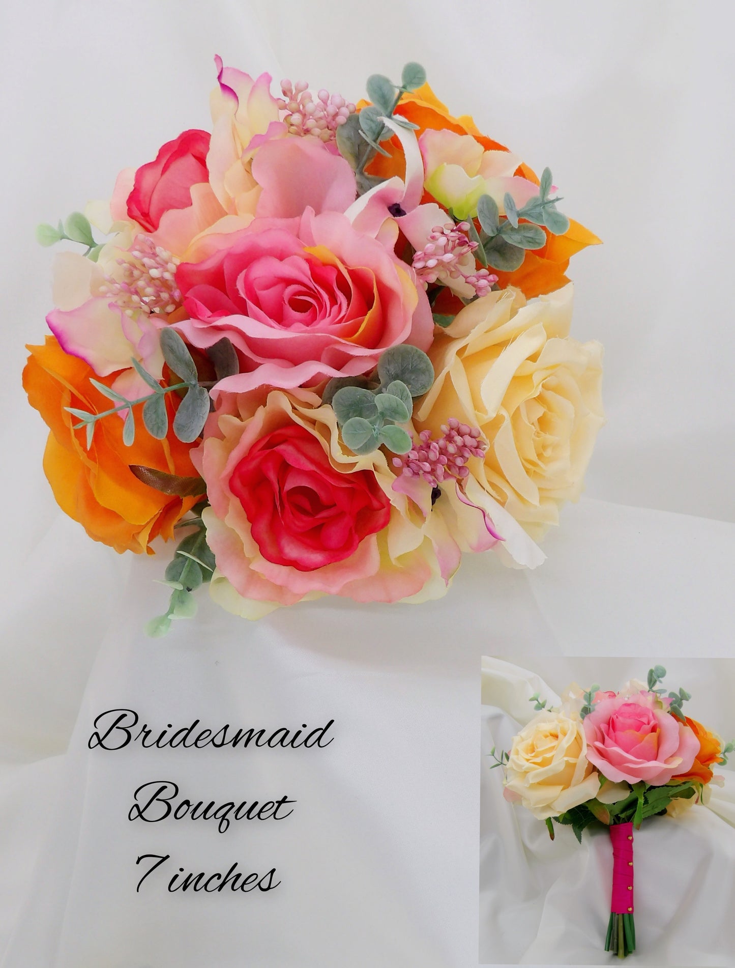 Sunset wedding florals