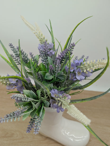 Lavender Wellington Boot Planter