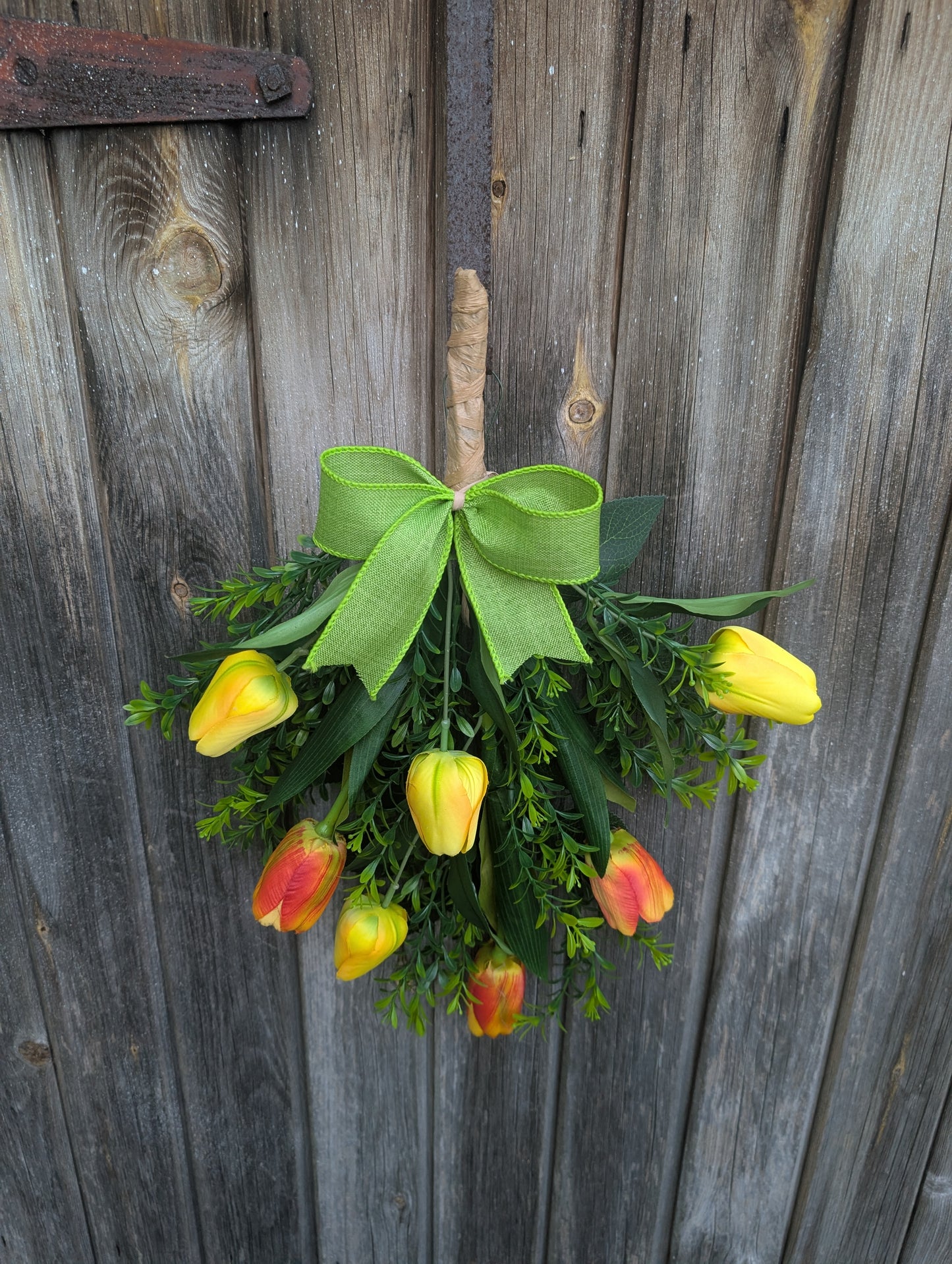 Yellow and Orange Tulip Swag