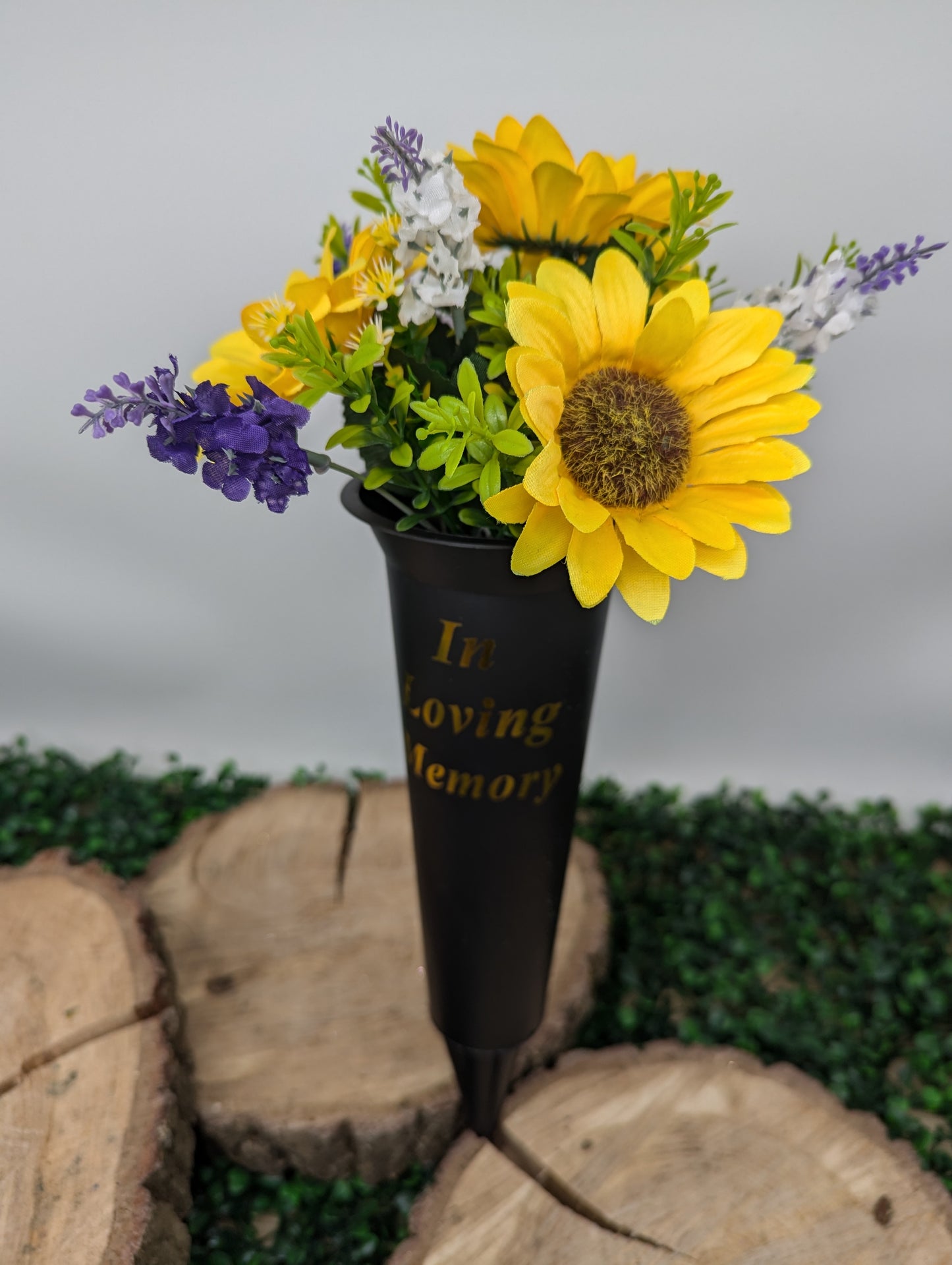 Sunflower and Lavender Vase Spike