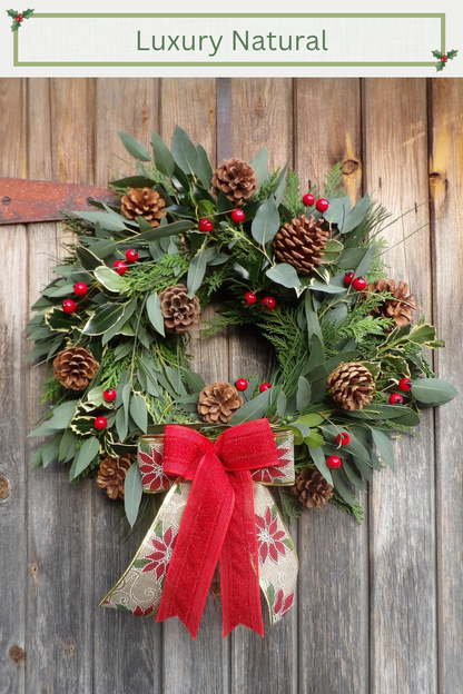 Pre-order Natural Fresh Foliage Wreath Kit
