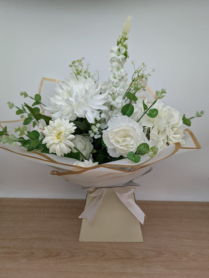 White Artificial Flower Bouquet