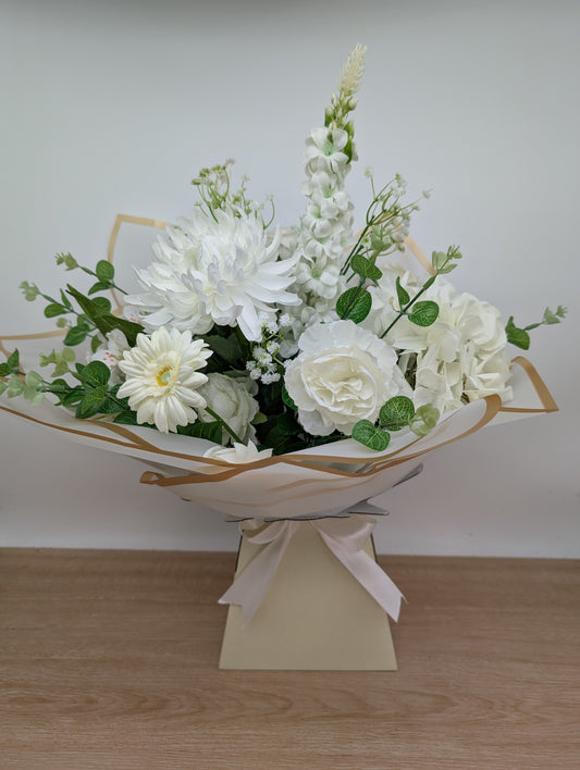 White Artificial Flower Bouquet