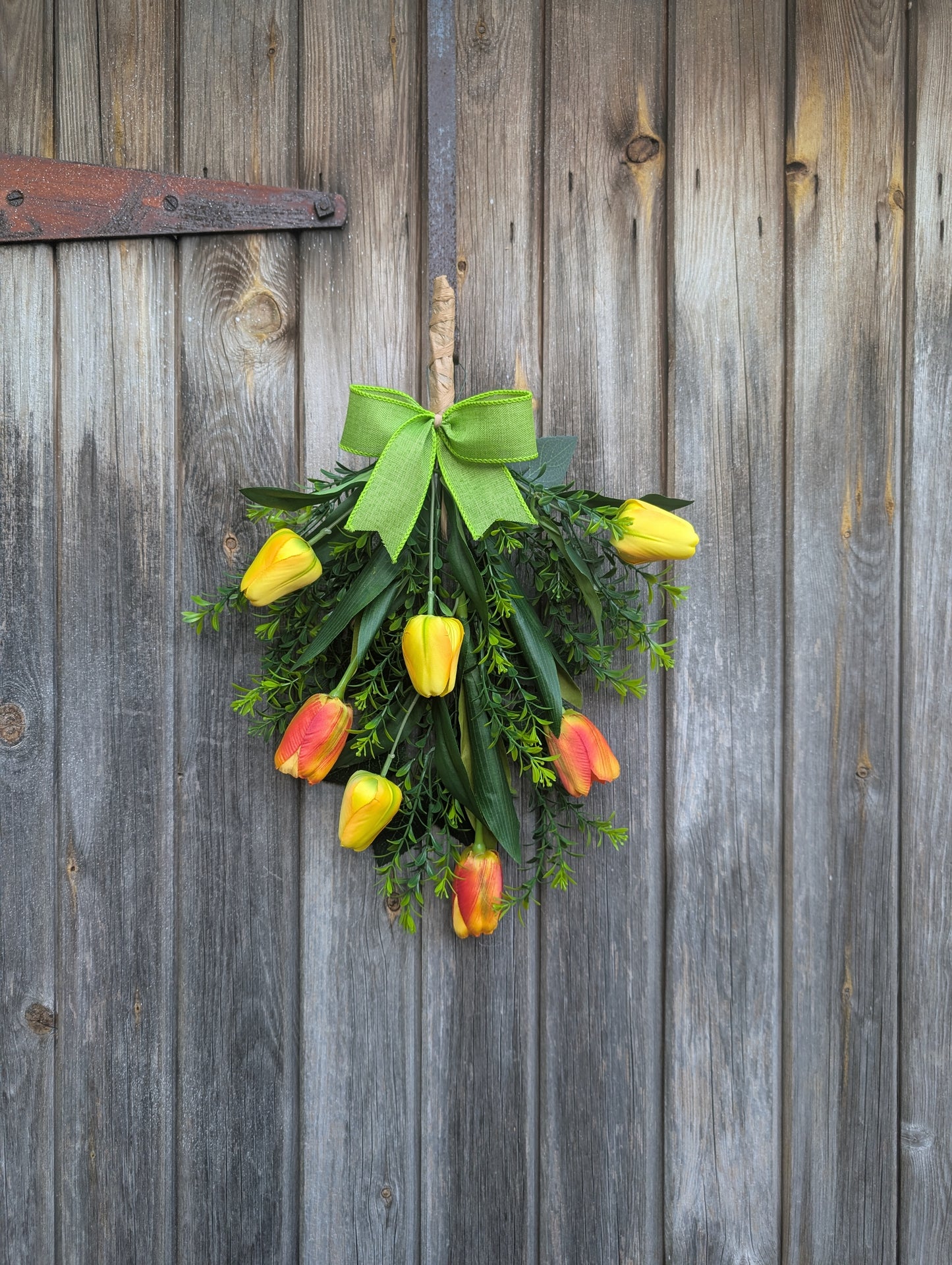 Yellow and Orange Tulip Swag