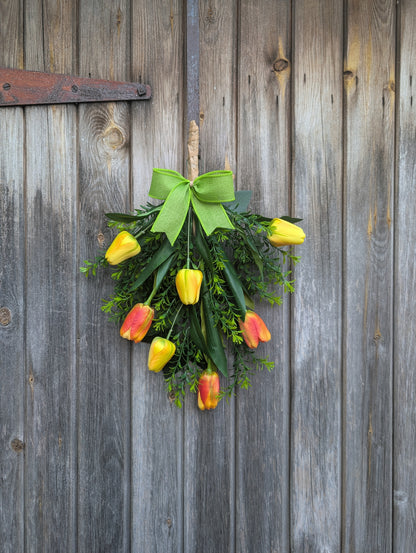Yellow and Orange Tulip Swag