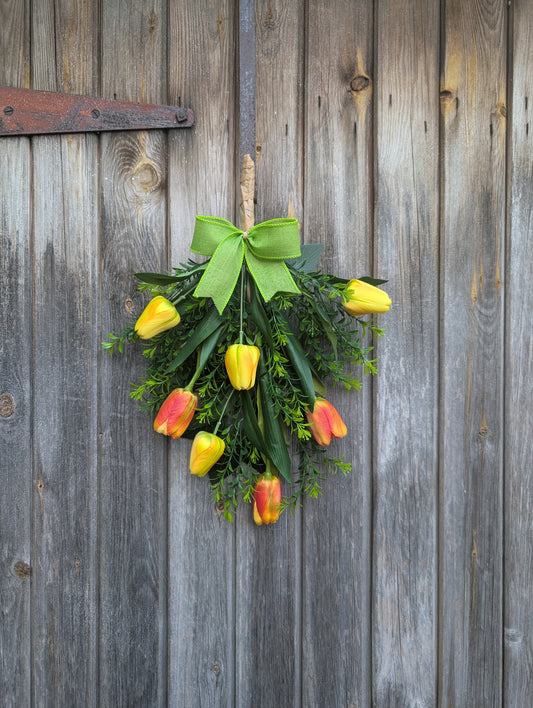 Yellow and Orange Tulip Swag