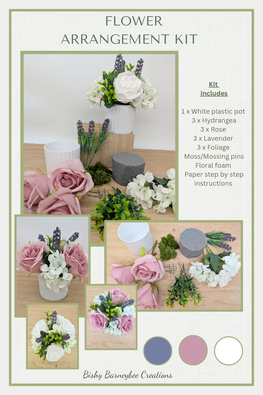 Flower arrangement craft kit