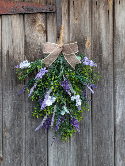 Artificial Lavender Swag