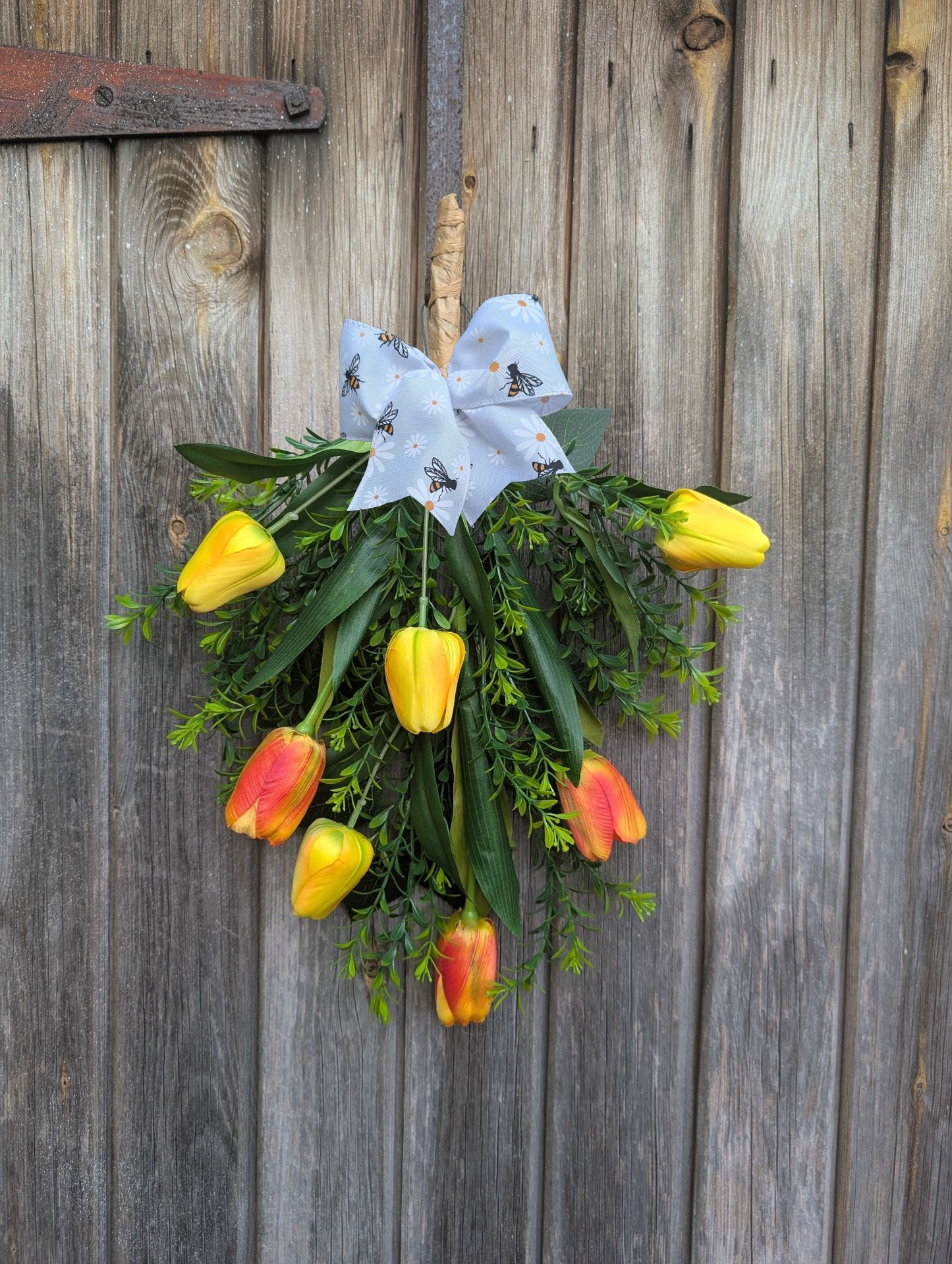 Yellow and Orange Tulip Swag