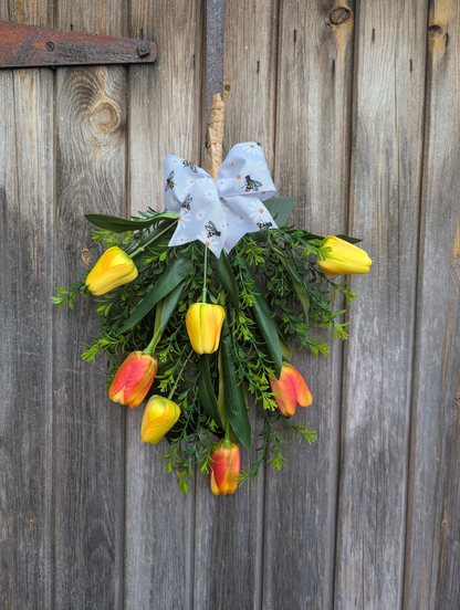 Yellow and Orange Tulip Swag