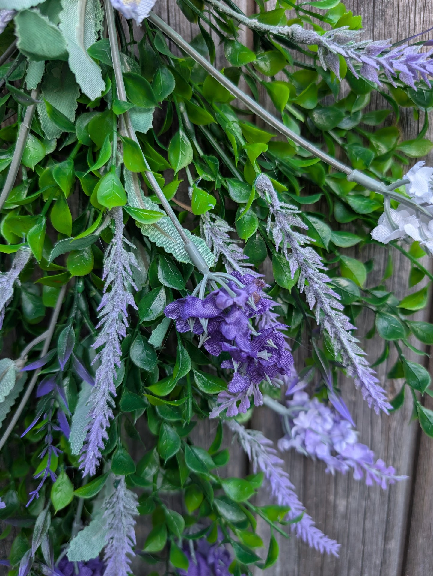 Artificial Lavender Swag