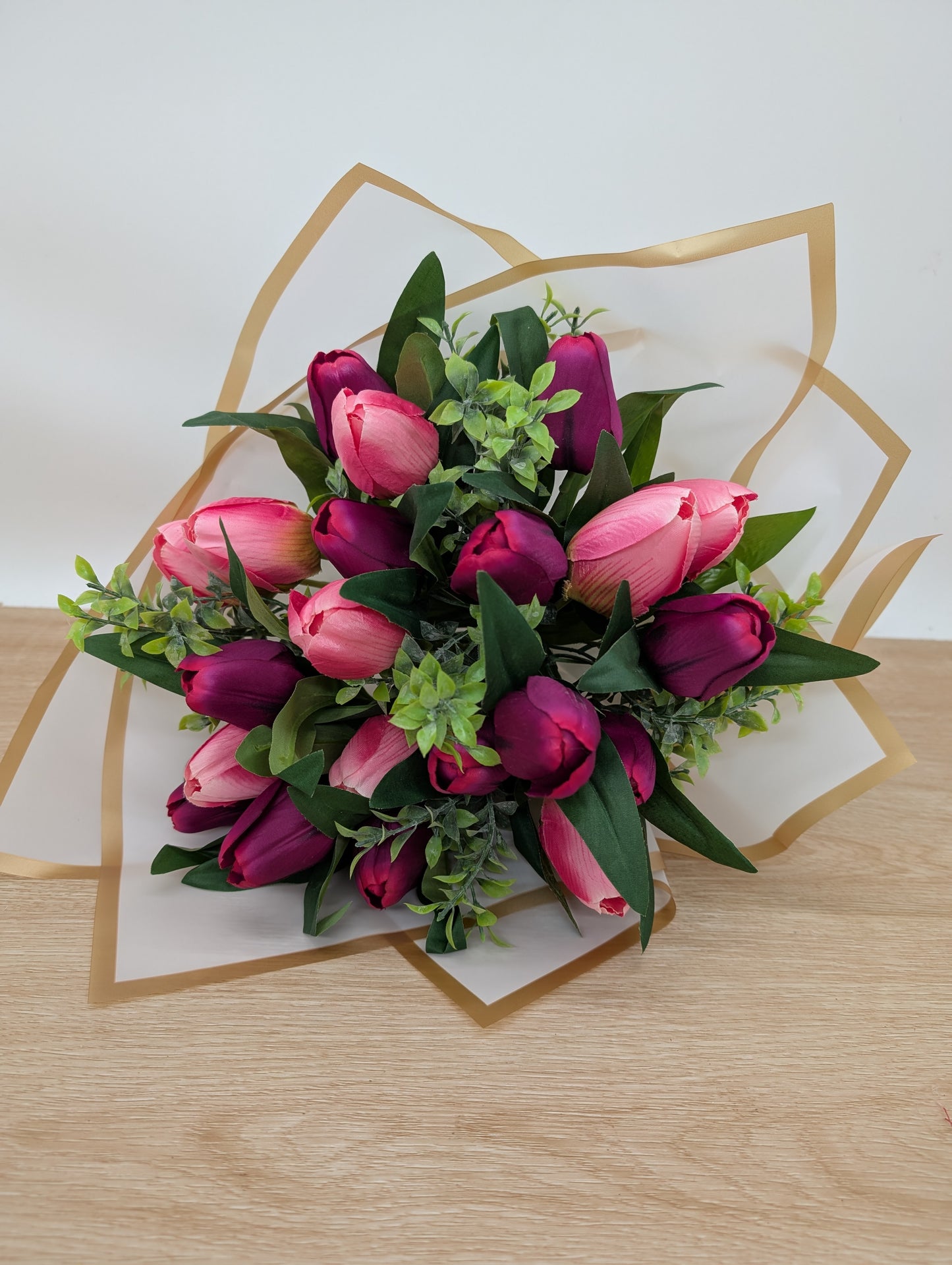 Tulip Gift Bouquet Pink and Purple