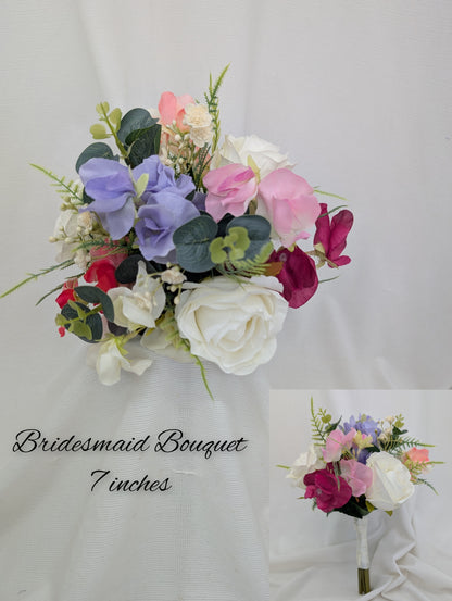 Sweet Pea Bouquet Wedding Flowers