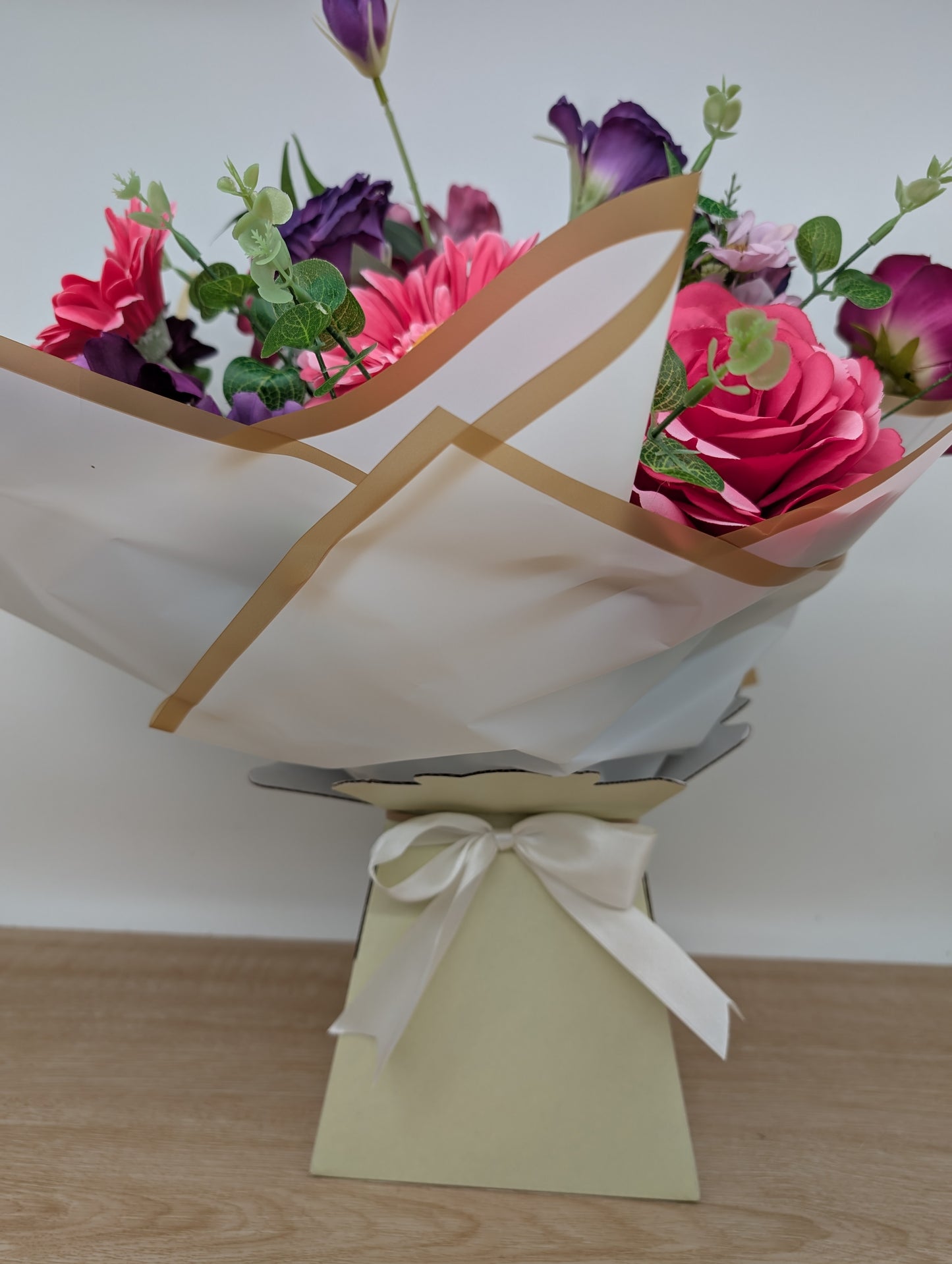 Pink & Purple Artificial Flower Bouquet