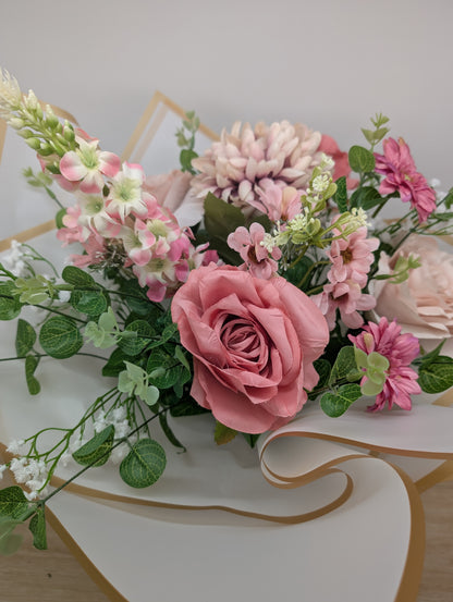 Pale Pink Artificial Flower Bouquet