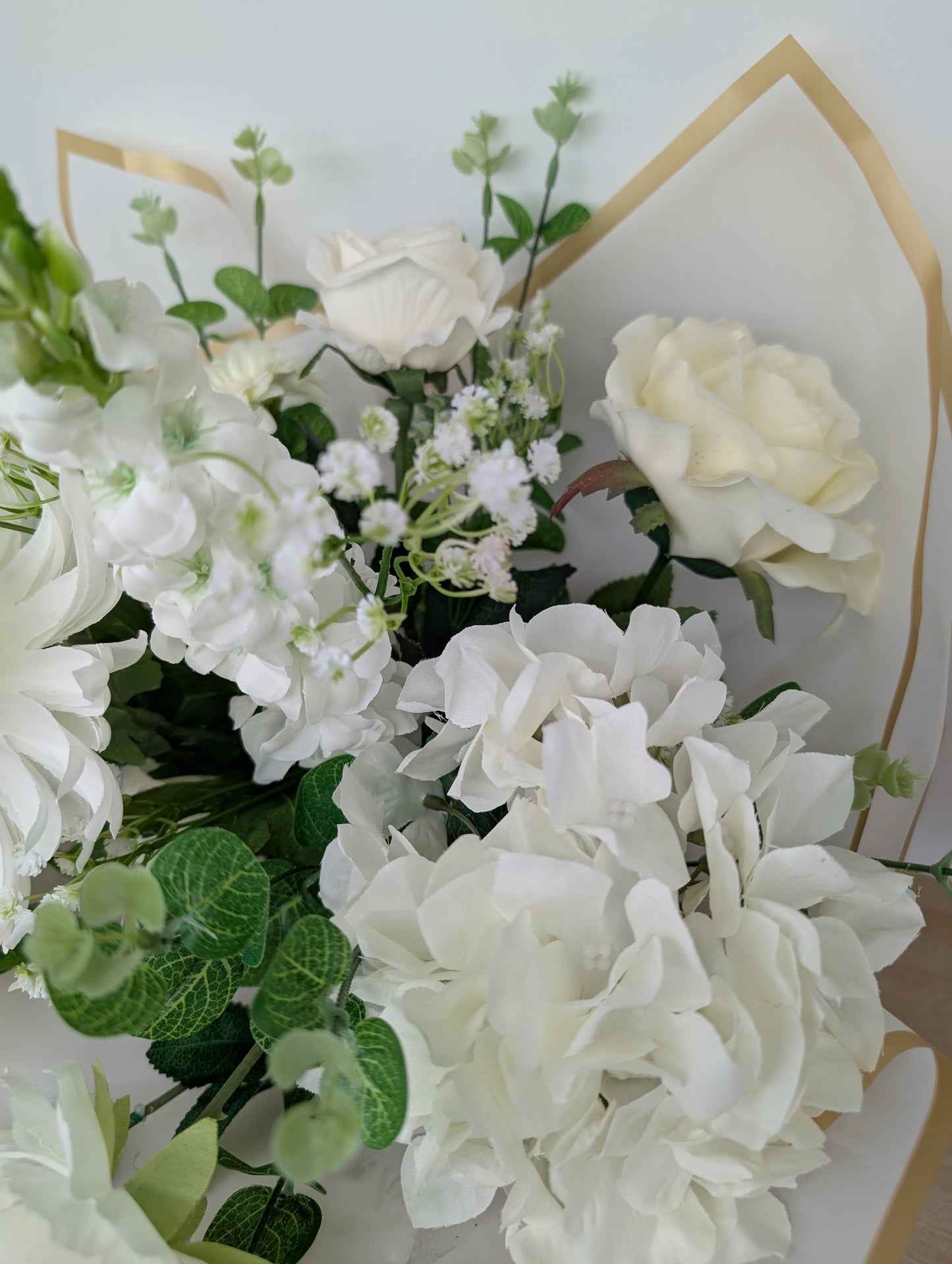 White Artificial Flower Bouquet