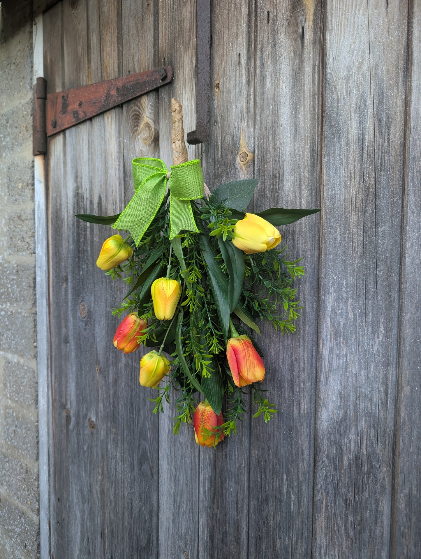 Yellow and Orange Tulip Swag