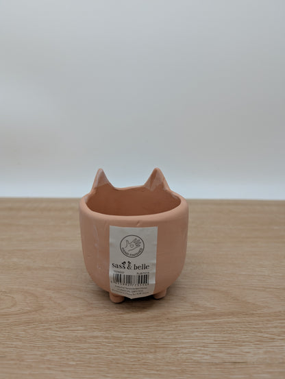 Sass and Belle fox Terracotta mini pot