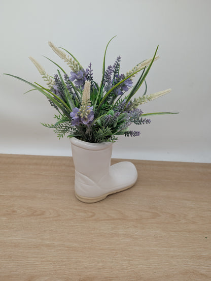 Lavender Wellington Boot Planter