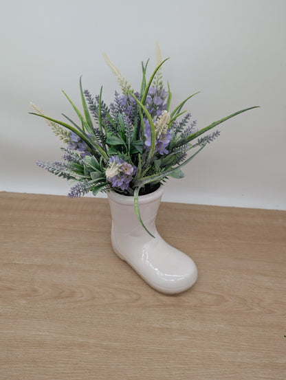 Lavender Wellington Boot Planter