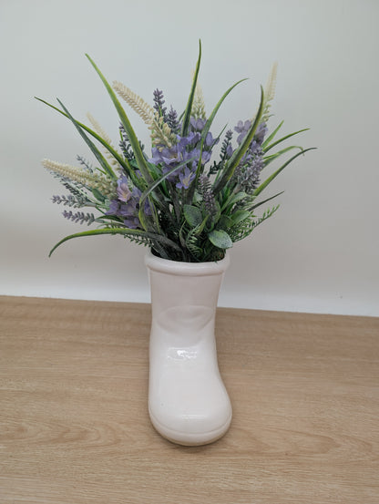 Lavender Wellington Boot Planter