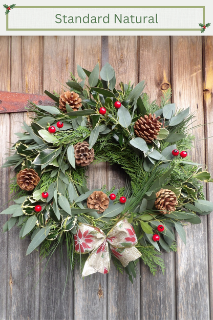 Pre-order Natural Fresh Foliage Wreath Kit