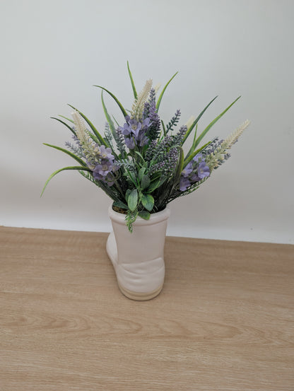 Lavender Wellington Boot Planter