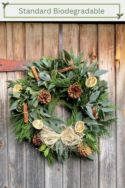 Pre-order Biodegradable Fresh Foliage Wreath Kit